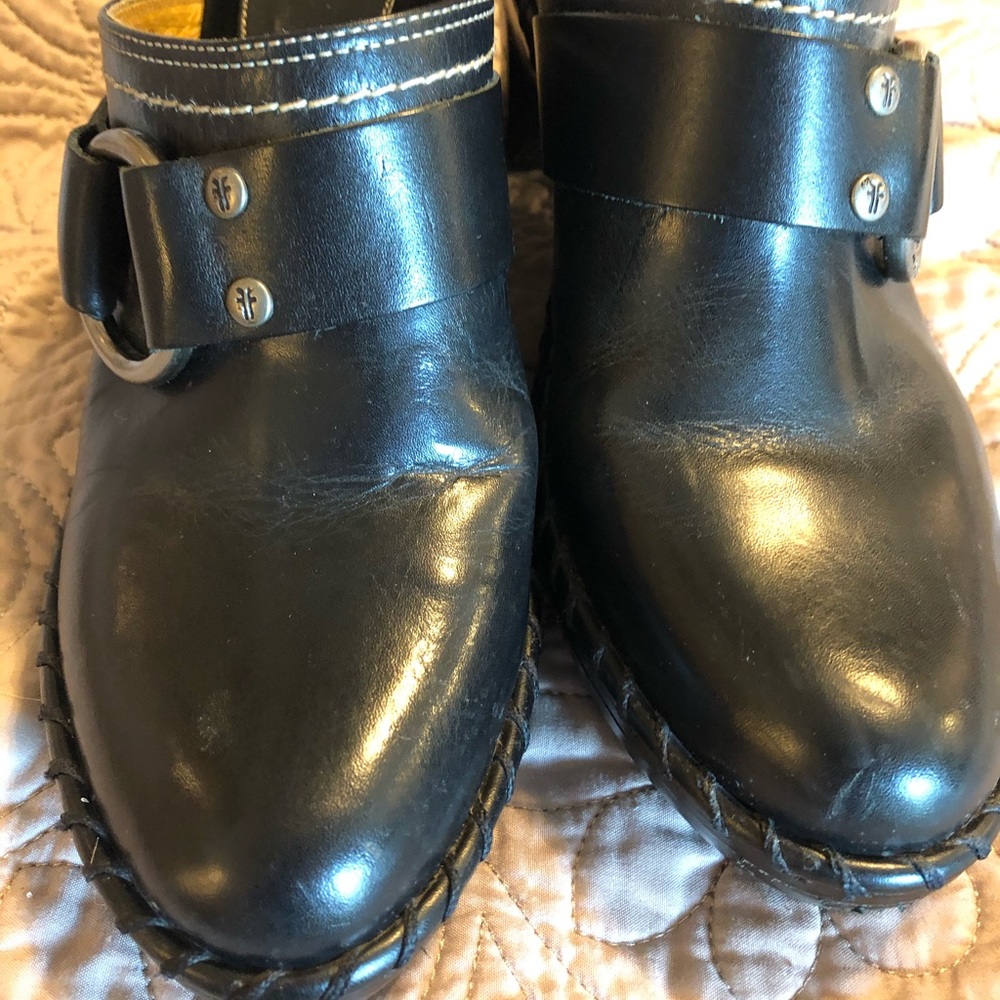 Frye slide Booties